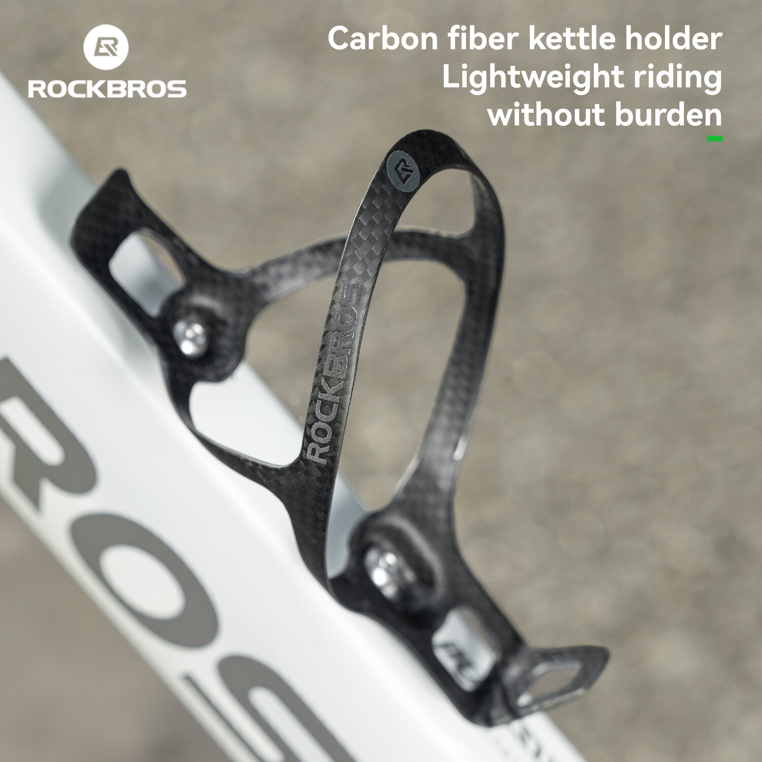 ROCKBROS Bike Water Bottle Holder Lightweight Carbon Fiber Bicycle Bottle Cage