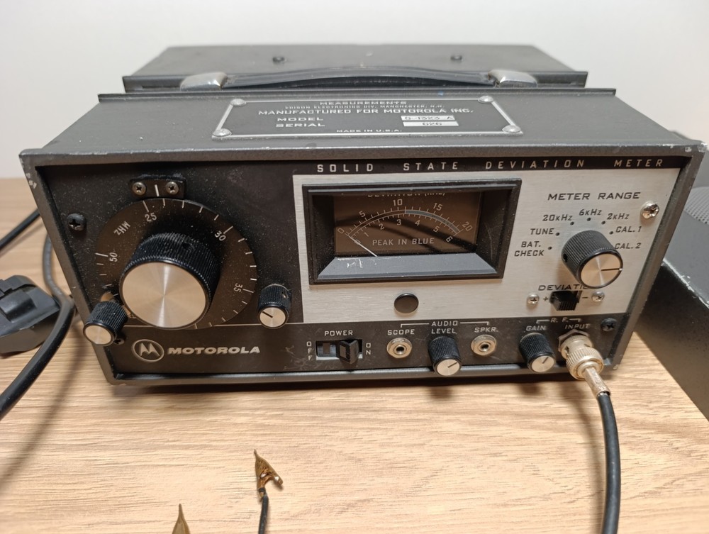 Motorola Solid State Deviation Meter Model S-1323A USA Used