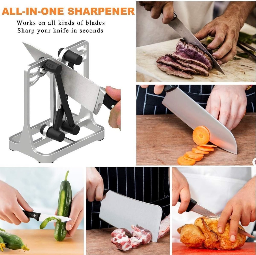 Multifunction Knife Sharpener - Kitchen Tool with Non-Slip Base