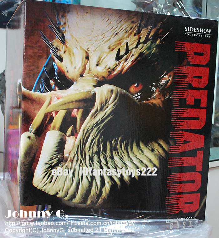 SS Sideshow 200086 1/2 Predator Legendary Scale Bust Limited Edition w/ Box