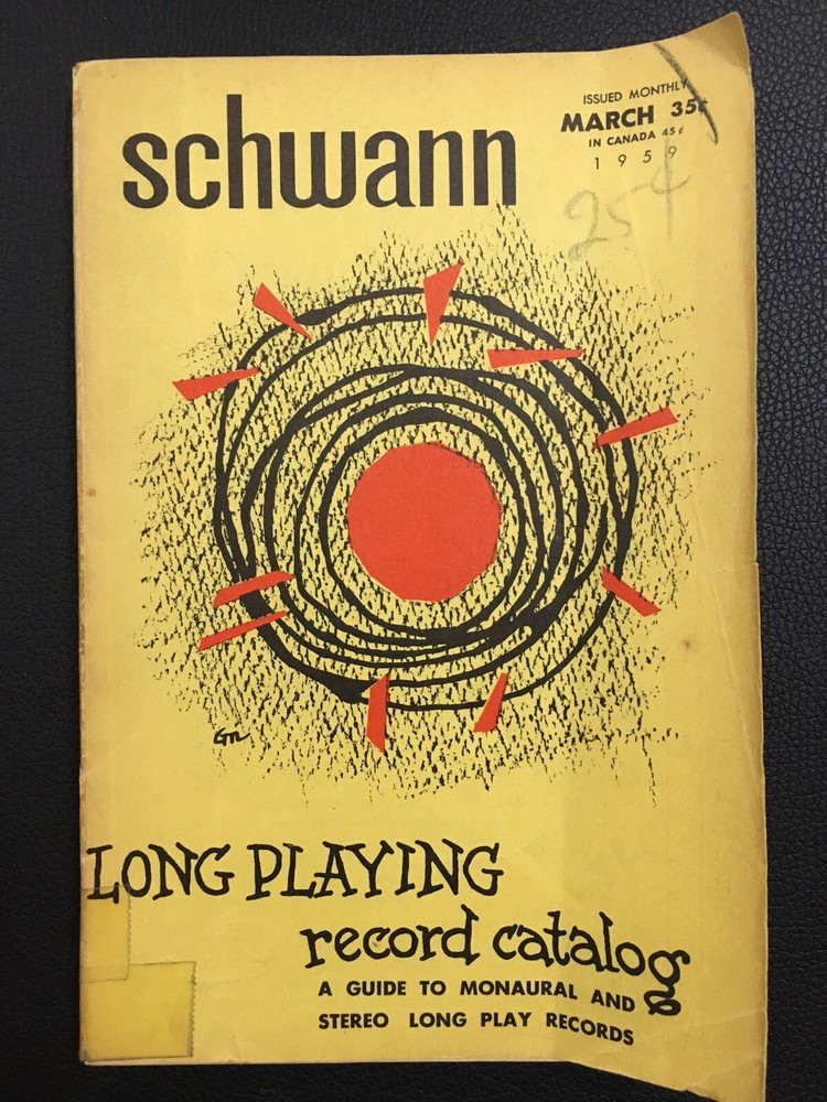 Schwann Long Playing Record Catalog. March, 1963 issue