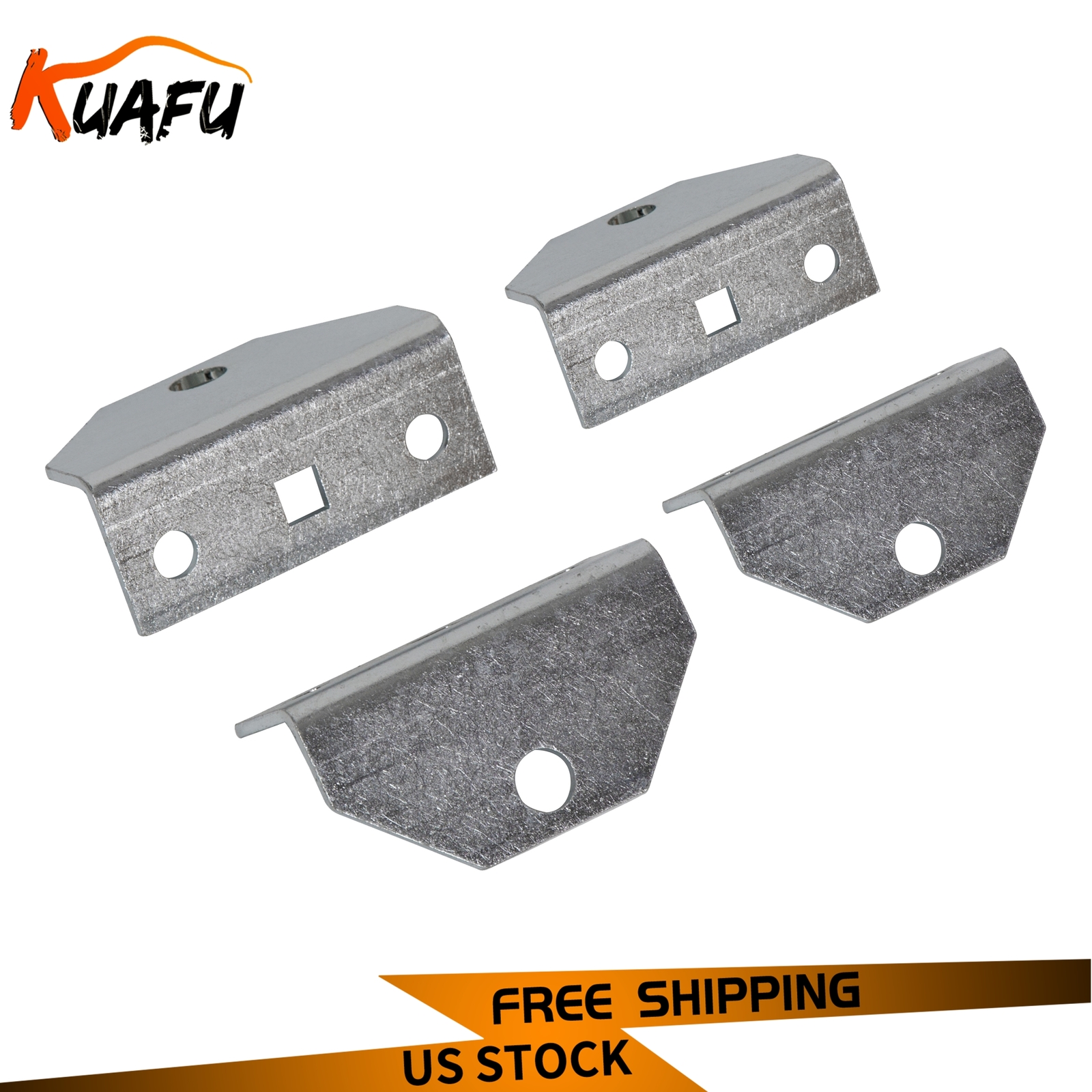 4PCS 8" Galvanized Swivel Top Bunk Bracket Kit for 2x4 Boat Trailer Crossmember