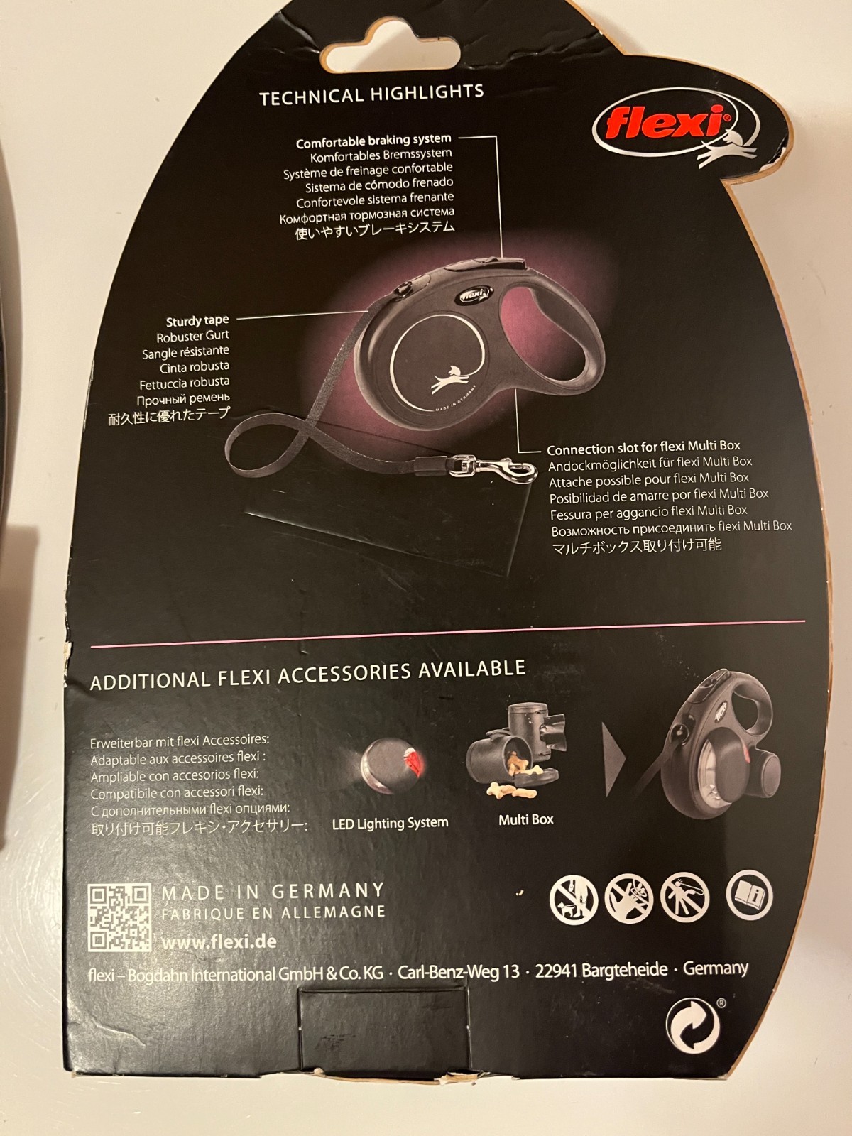 Flexi 16ft Original Blue Tape Retractable Dog Leash Large