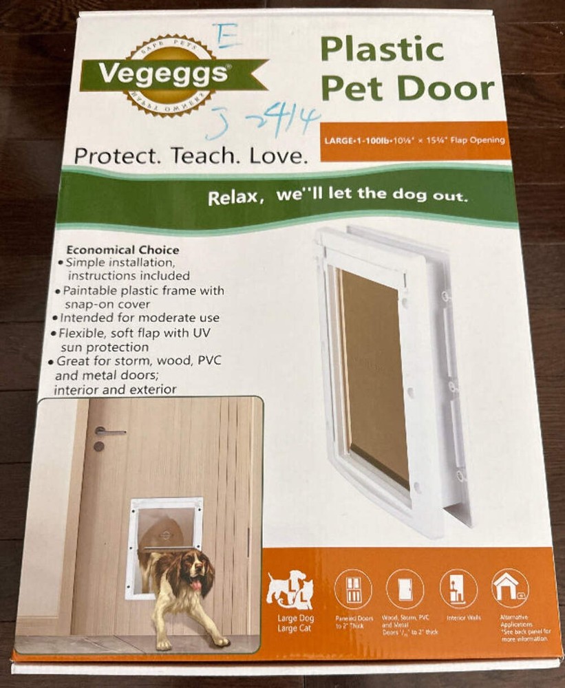 Vegeggs plastic pet door large