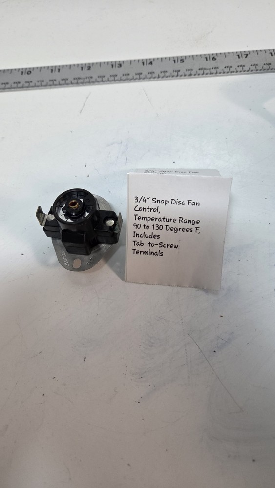 3/4" Snap Disc Fan Control - Temperature Range 90-130°F