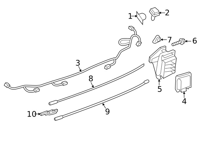 Genuine Ford Blind Spot Detection System Warning Sensor Bracket JL1Z14D189A