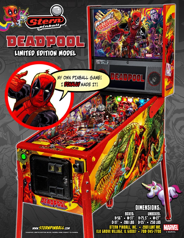 Stern Deadpool Pinball Machine Rubber Ring Kit **customize your kit**
