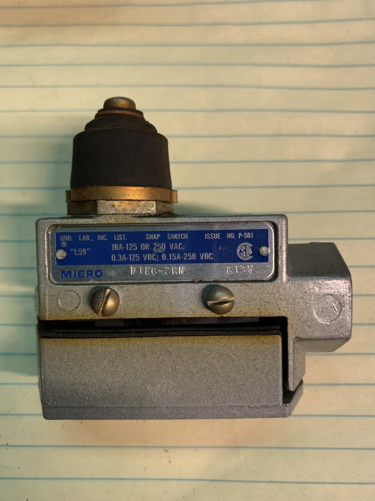 Honeywell Micro switch #DTE6-2RN with ground screw