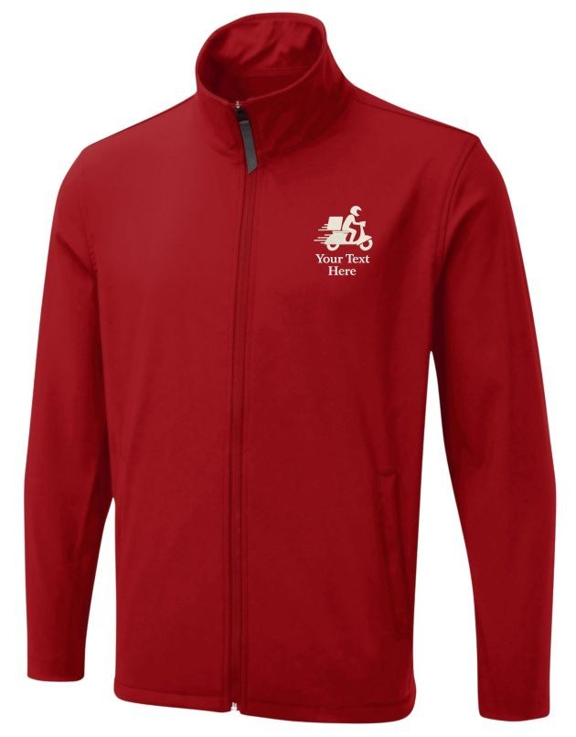 Personalised Embroidered Soft Shell Jacket With Home Delivery Logo Gift Jacket