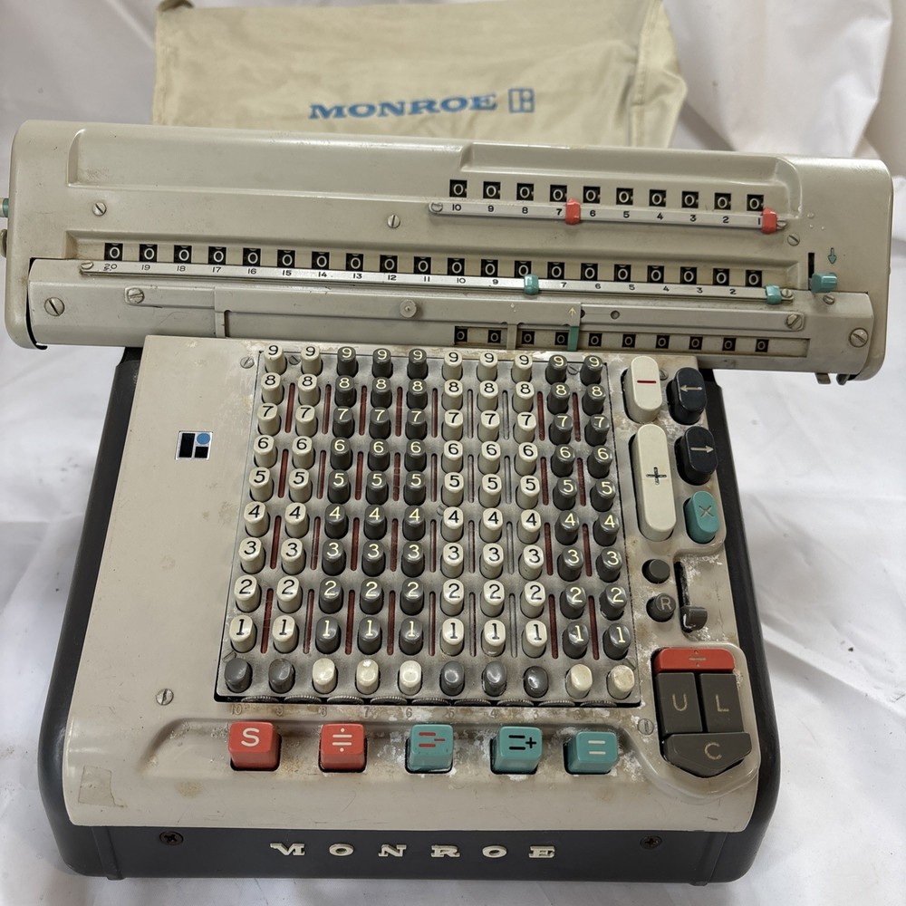 Monroe Electromechanical Calculator Monromatic AddingMachine 1940s 50s UNTESTED