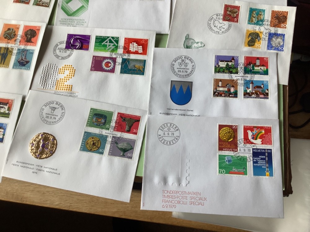 Switzerland postal covers 17 items Ref A2196