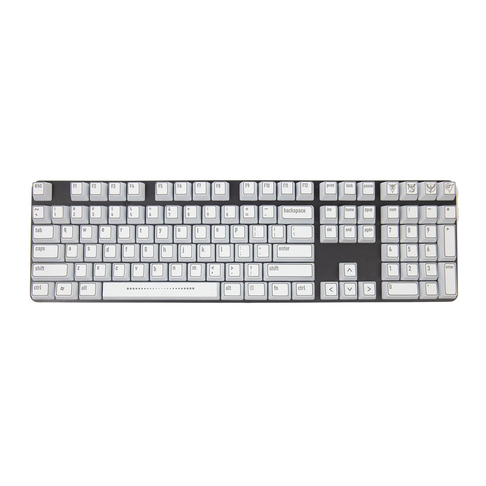 OEM Borderlit Shinethrough Keycaps - White