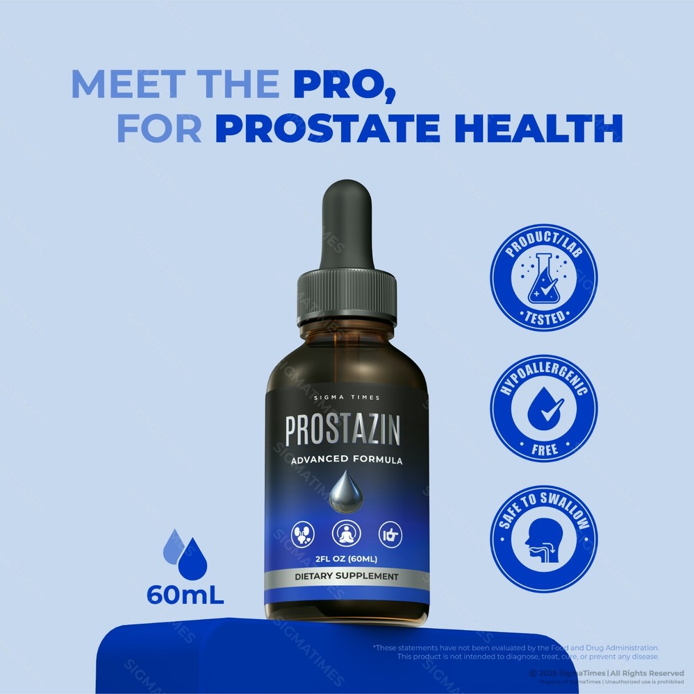 Prostazin Drops, Premium Prostate & Urinary Support Supplement for Men - 2 Pack
