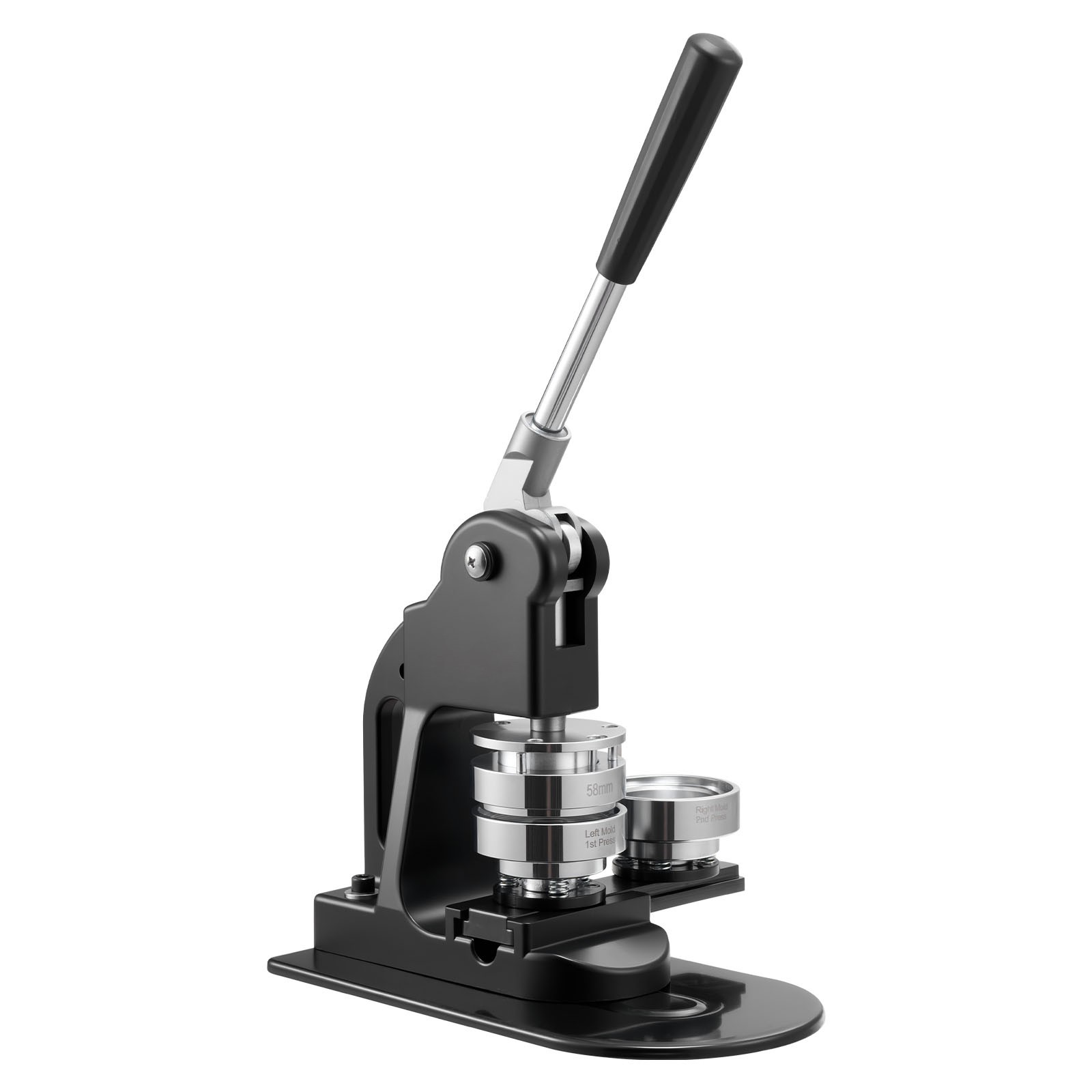 Uimoso Button Maker Machine with 2.25 in Mold and 500 Button Components, Black