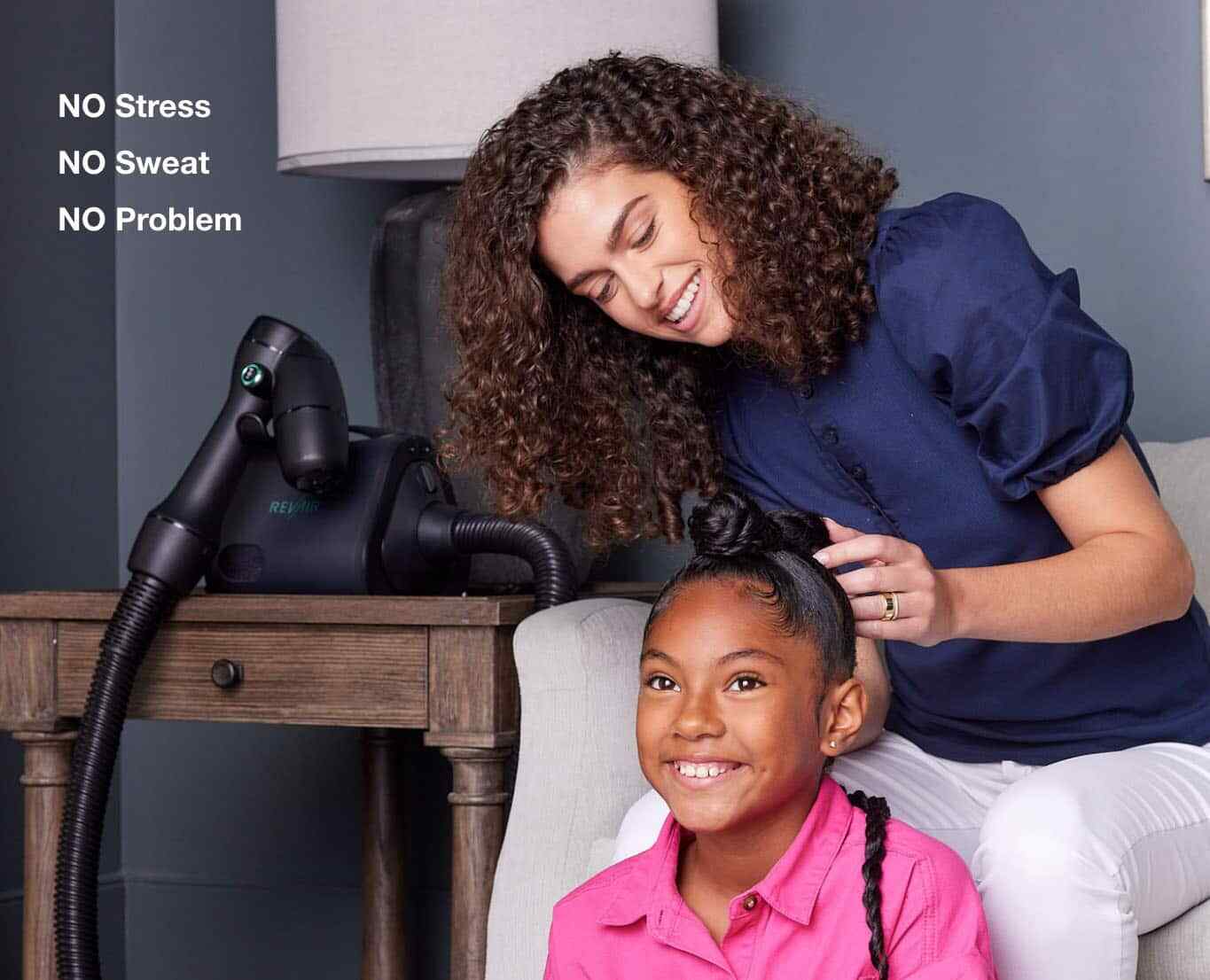 RevAir - Reverse-Air Hair Dryer with Hair Clips - Black