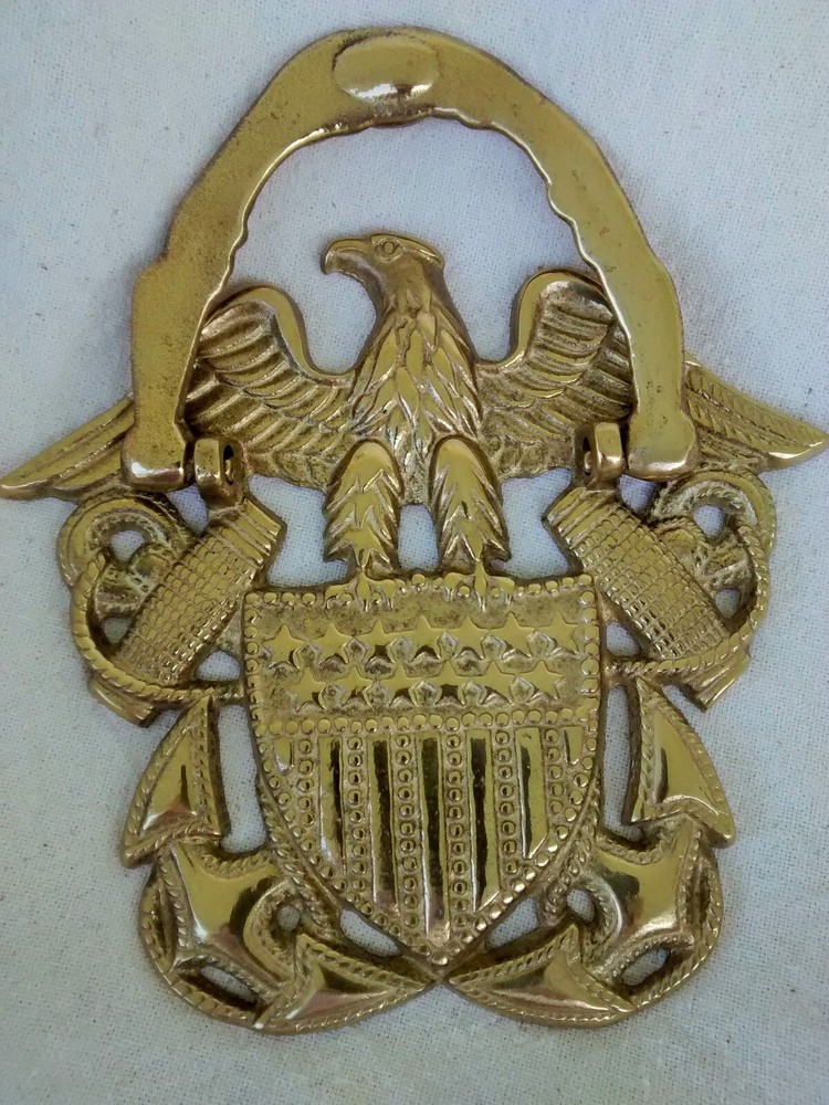 Solid Brass Eagle Door Knocker Patriot American