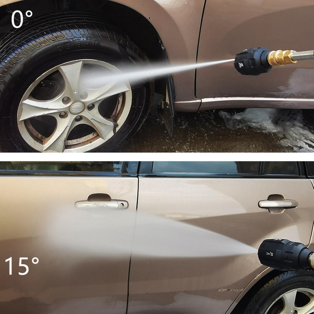 Adjustable Pressure Washer Nozzle Multi Rotating 1/4in Quick Connector Tool