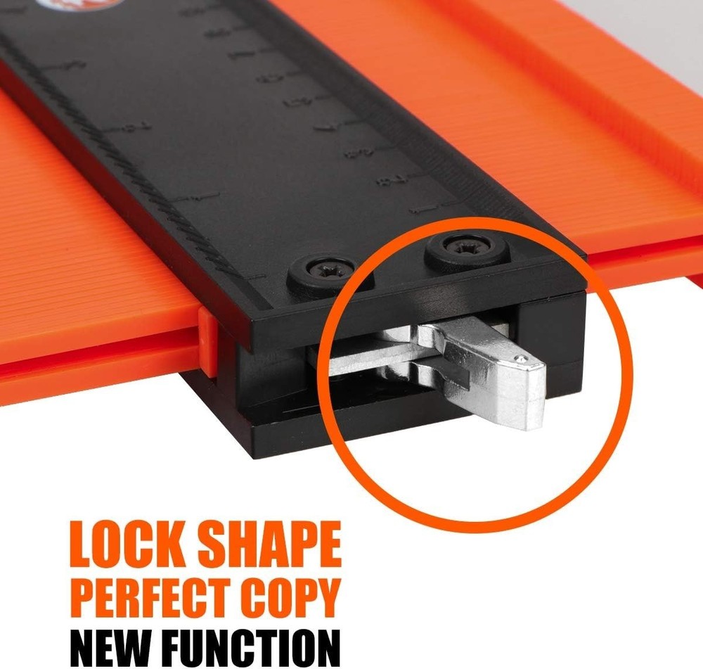 Contour Gauge Profile Tool- Adjustable Lock-Precisely Copy Irregular Shape Du...