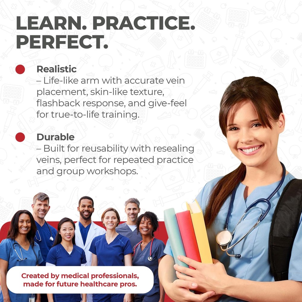 Phlebotomy Practice Kit with Online Training for Nursing Students & Phlebotom...