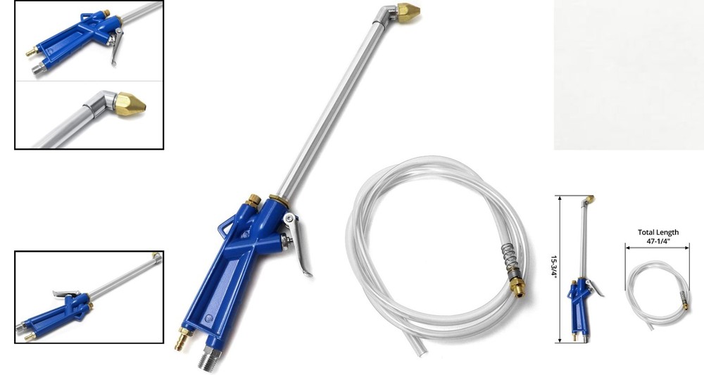 Pneumatic Engine Cleaning Gun with 4Ft Hose - Strong Performance Tool