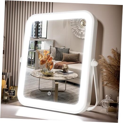 LED Vanity Mirror with Gift Box, 10"x8" Lighted Hollywood Makeup Mirror,