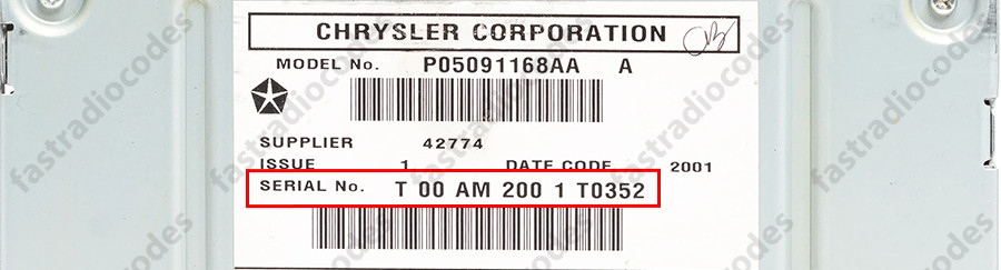 ✅DODGE GRAND CARAVAN CAR RADIO ANTI-THEFT UNLOCKING PIN CODE FAST & RELIABLE✅