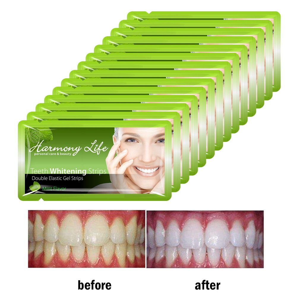 Harmony Life 28pc Teeth Whitening Strips 6% Hydrogen Peroxide Bleaching Strips