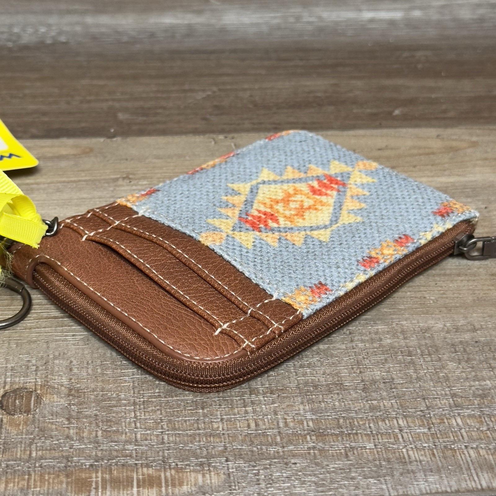 Wrangler Southwestern Mini Blue Card Case Wallet