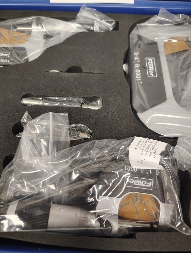 FOWLER 0-4" MICROMETER SET 72-229-214-0