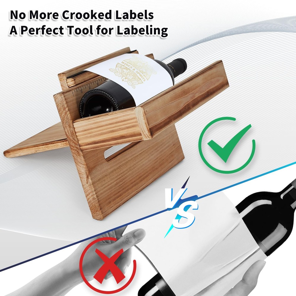 Meudid Label Applicator Bottle Labeling Machine Adjustable for Wine Bottles