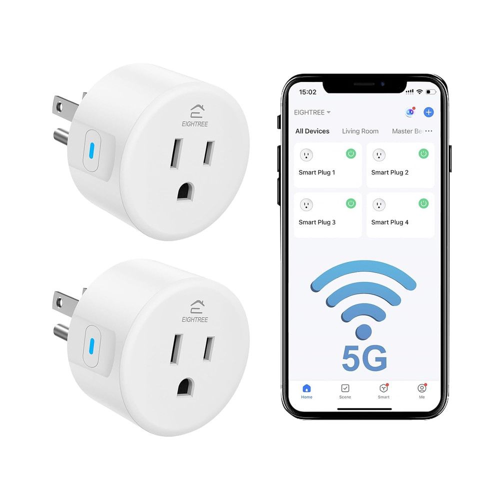 Smart Plug for 5Ghz & 2.4Ghz, Smart Outlet Wifi Socket with APP Remote Control,