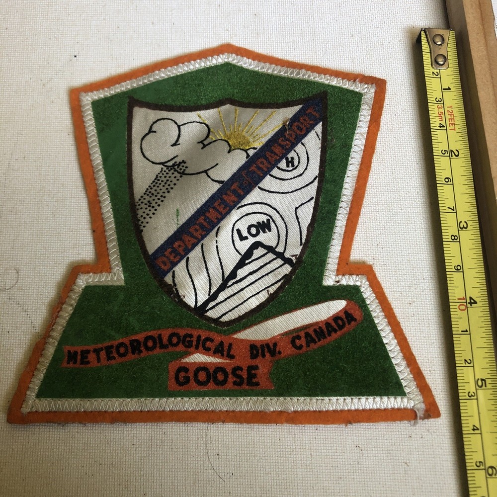 WW2 METEOROLOGICAL DIV. Canada GOOSE  FLIGHT JACKET PATCH WWII