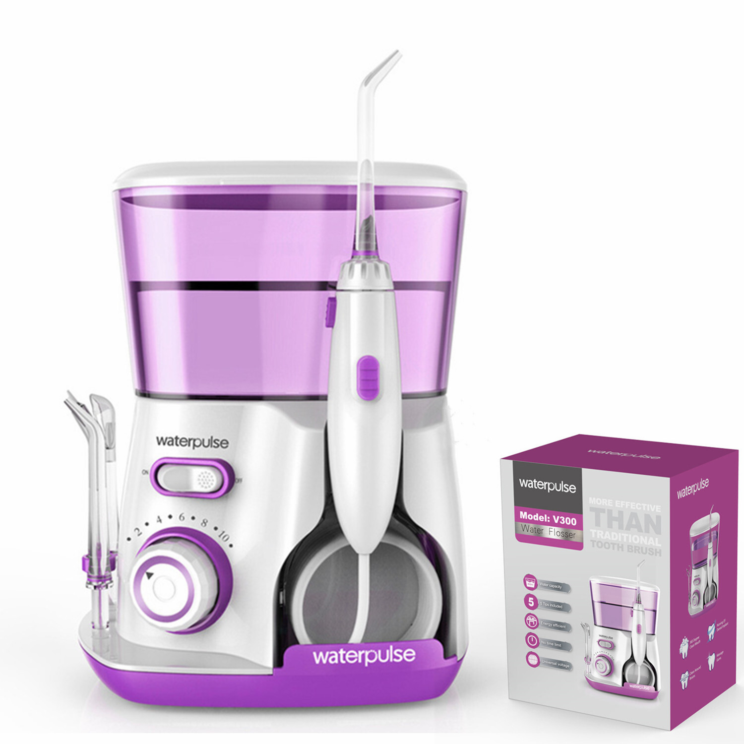 800ML Electric Water Jet Picks Dental Flosser Oral Irrigator Teeth Cleaning