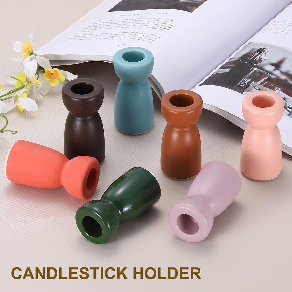 2 Pack Candlestick Holder Purple Candle Holder