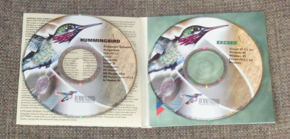 Hummingbird Exceed V6 1997 PC X Server - Vintage Host Access Windows Software