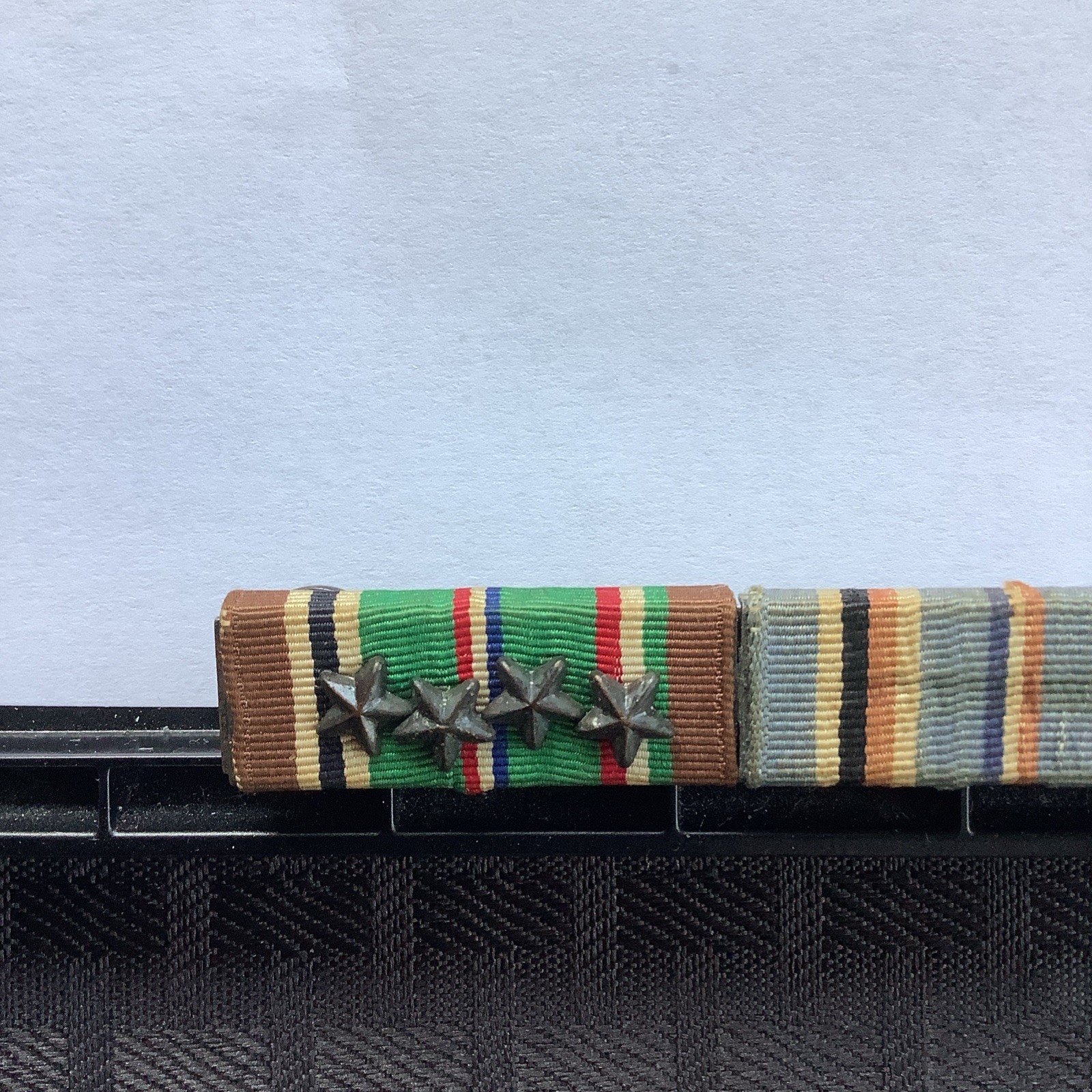 WW2 US European–African–Middle Eastern Campaign Medal Ribbon Bar With 4 Stars