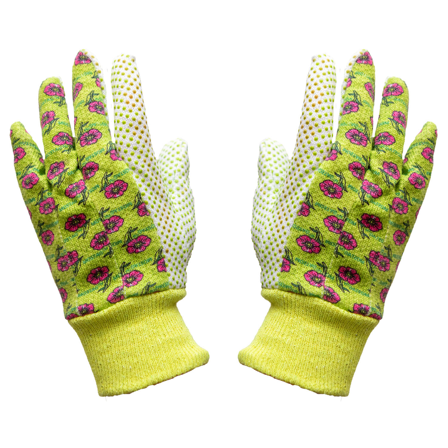 G & F 1852-3 General Work Garden Gloves Women Soft Jersey 3 Pairs