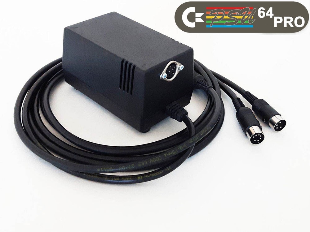 C128 PSU PRO 2-in-1: adjustable 5VDC output, FDD support.LED & SWITCH (US plug)