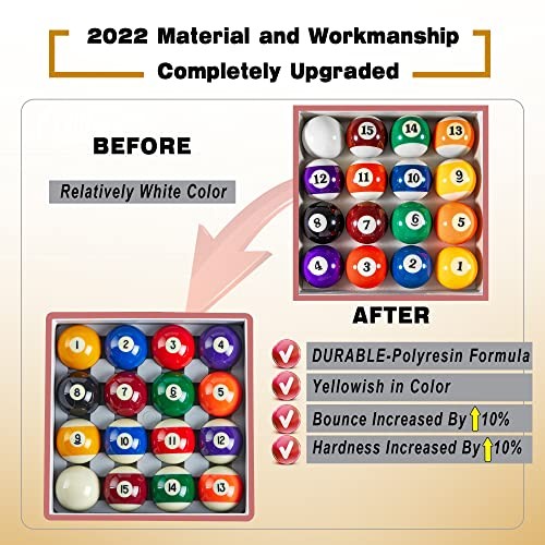 Billiard Balls Set 16 Pool Table Balls Deluxe