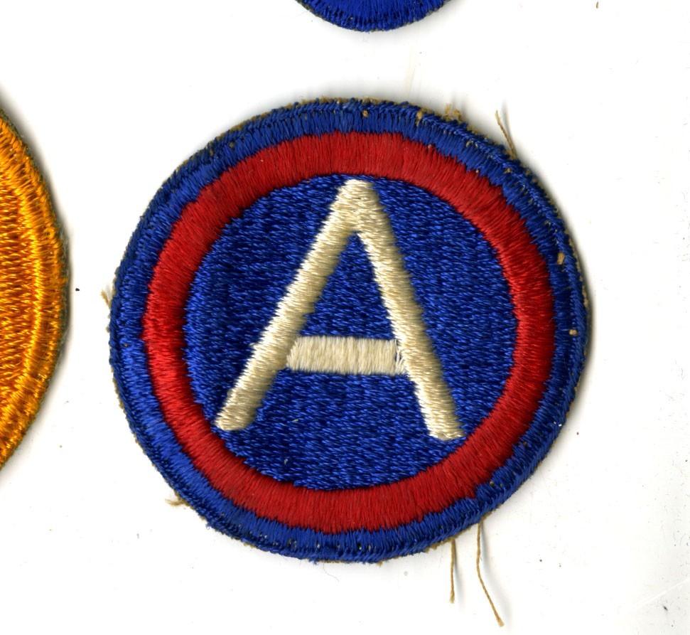 Third Army White Back Patch WWII Original Patton Europe France Germany