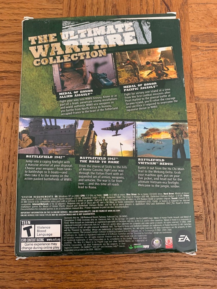 Warfare Collection CD Rom Game