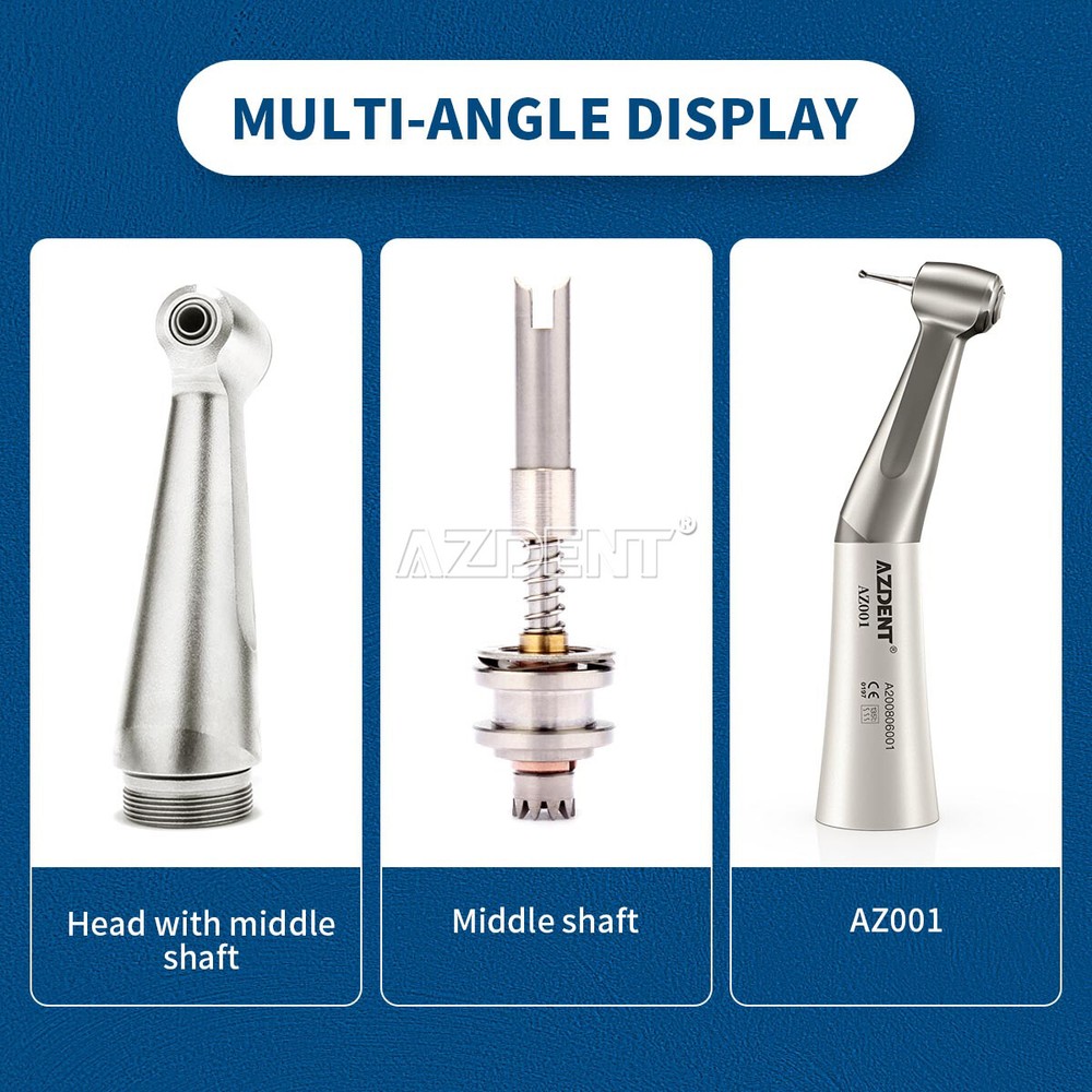 NSK Style Dental Low Slow Speed Handpiece Contra Angle Push Button E-Type Attach
