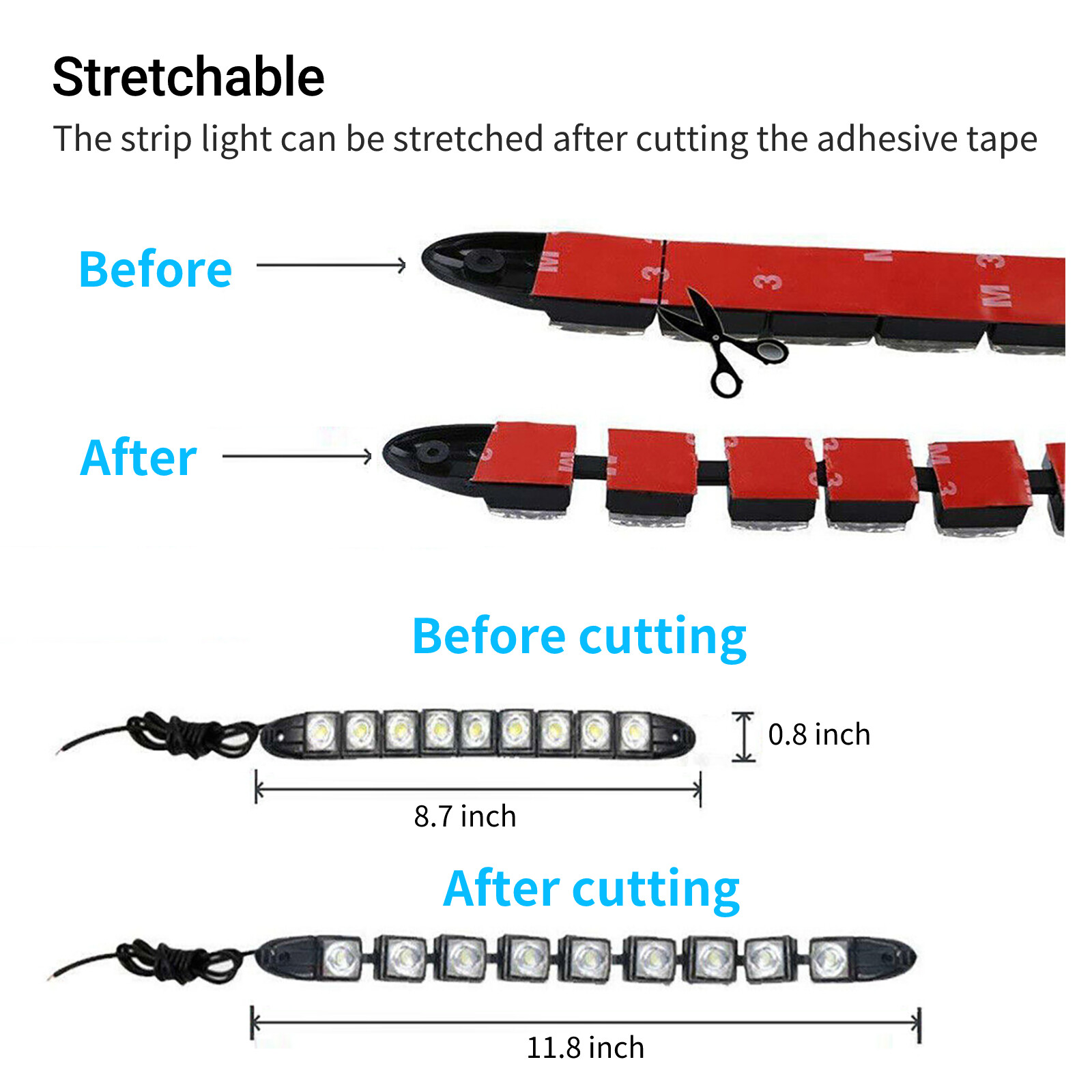 2PCS Navigation 9 LED Marine Bow Boat Yacht Pontoon Bright Lights Red Green 12V