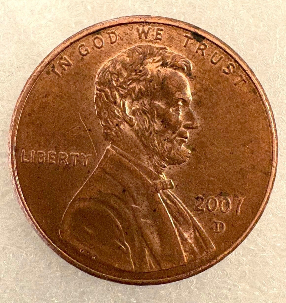 2007-D  Lincoln Penny, w/Errors to Observe
