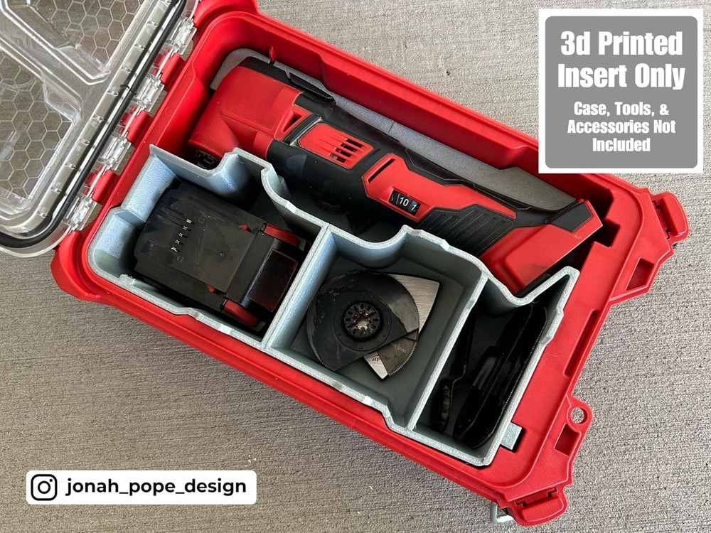 Jonah Pope Design 3D Printed Insert Designed for M18 Multi Tool and Packout Orga