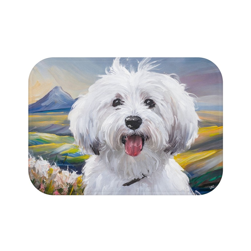 Coton Tulear Bathroom Rug Mat -