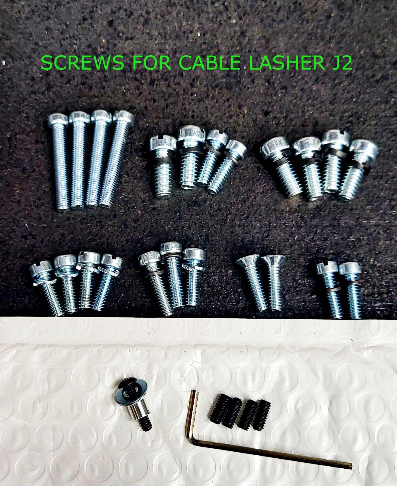 Cable Lasher J2 Complete Screws Set. NEW