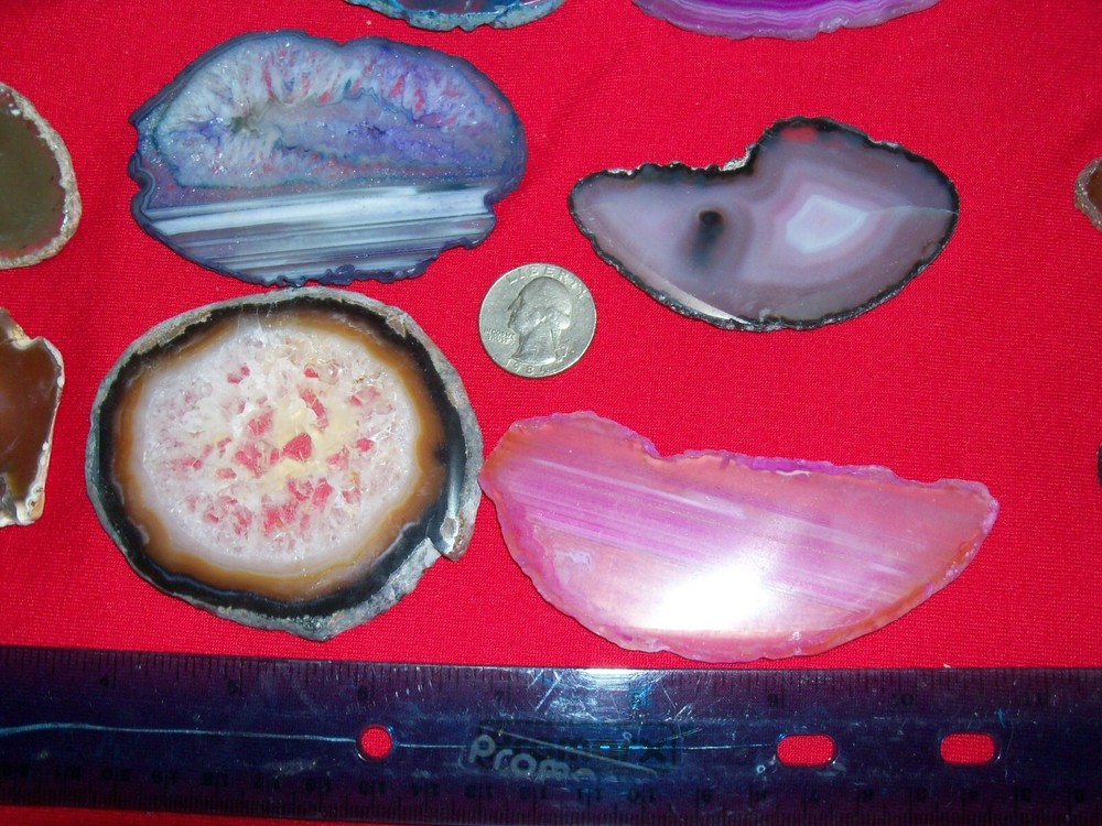 1  large thin agate slice per lot