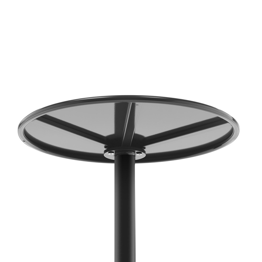 Side Table for Small Spaces, Modern Couch End Table Black