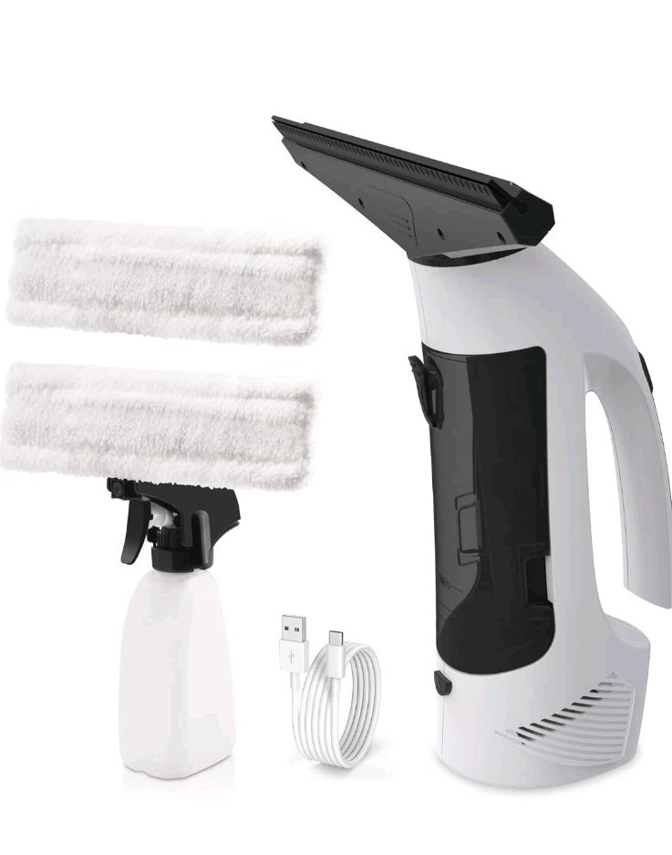 Window Vacuum, Window Vacuum Squeegee Cordless, Handheld Window Vac with Multi.